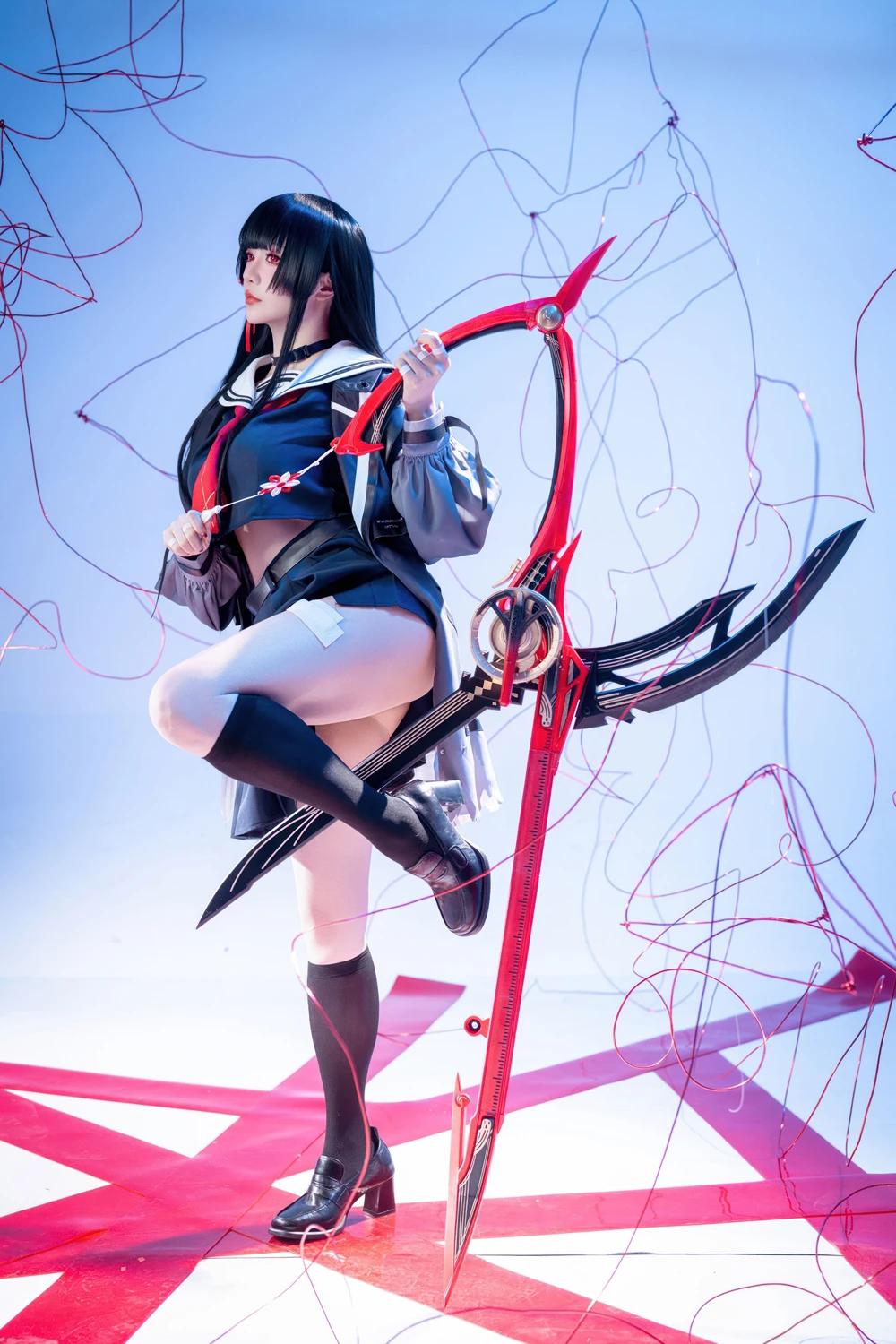 Cosplay 星之迟迟Hoshilily – 鸣潮 千咲 JK 14 Cosplay 星之迟迟Hoshilily – 鸣潮 千咲 JK