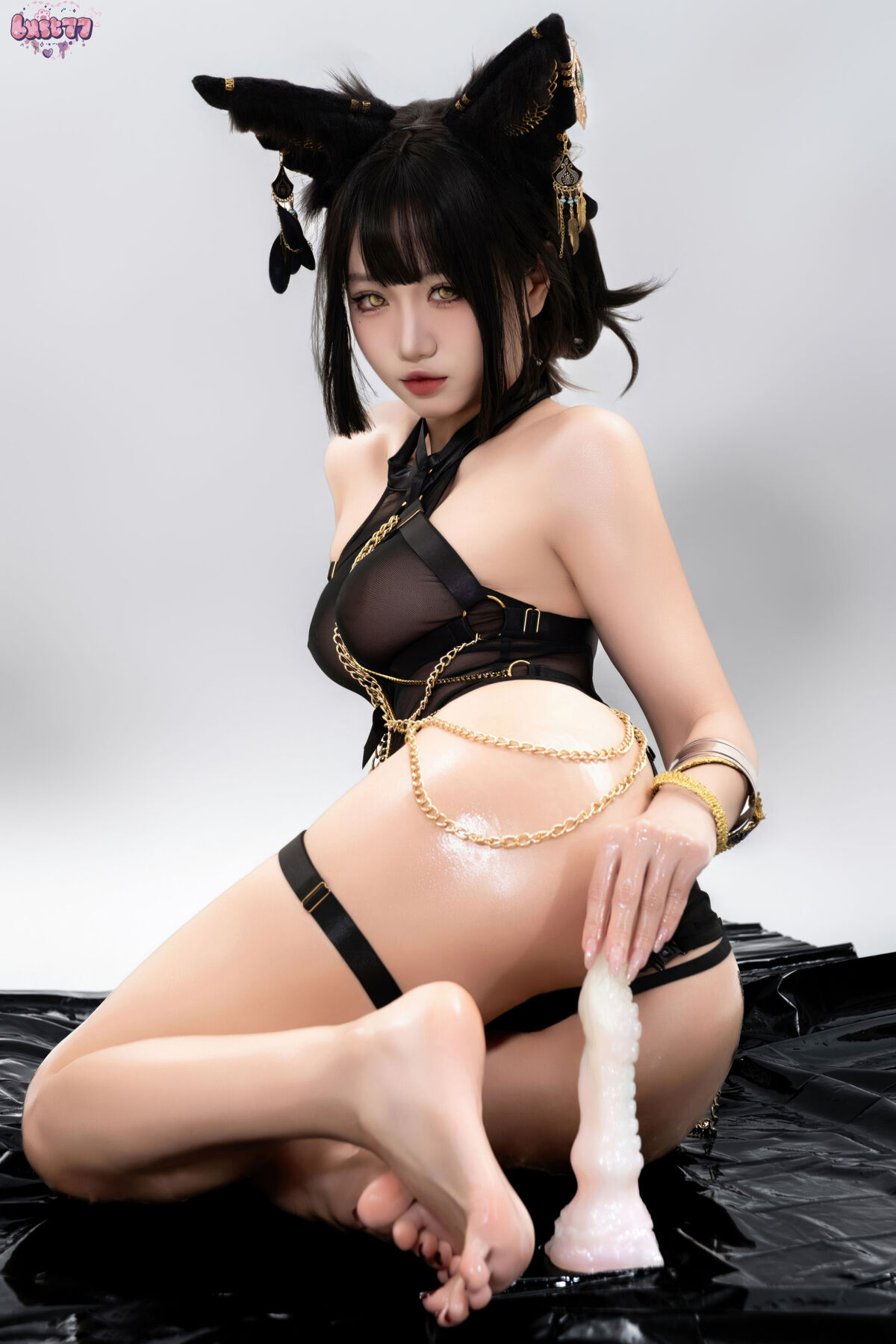Coser@柒柒要乖哦 - 黑-阿努比斯 Part01 53 Coser@柒柒要乖哦 - 黑-阿努比斯 Part01