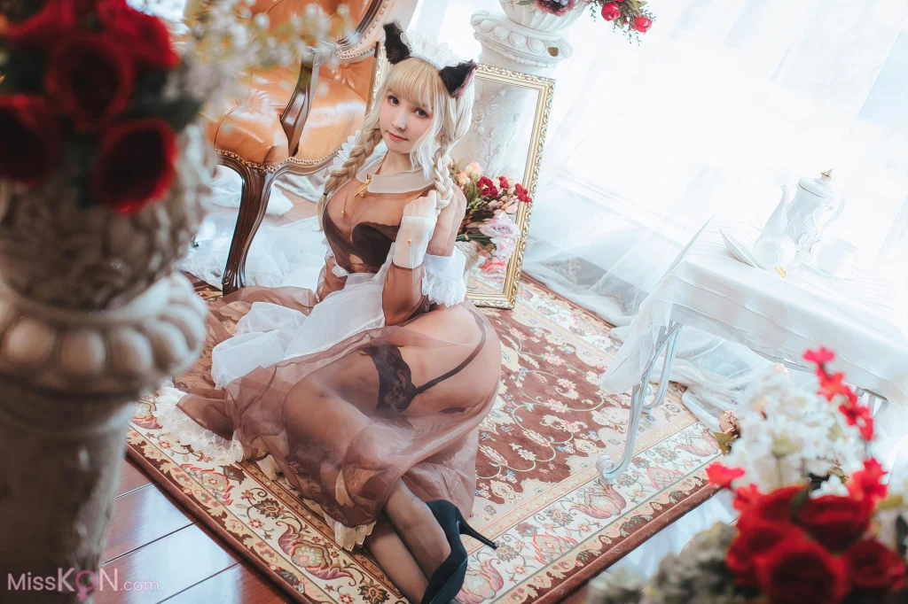 Coser@羽生三未 & 一千只猫薄荷: 透明女仆 24 Coser@羽生三未 & 一千只猫薄荷: 透明女仆