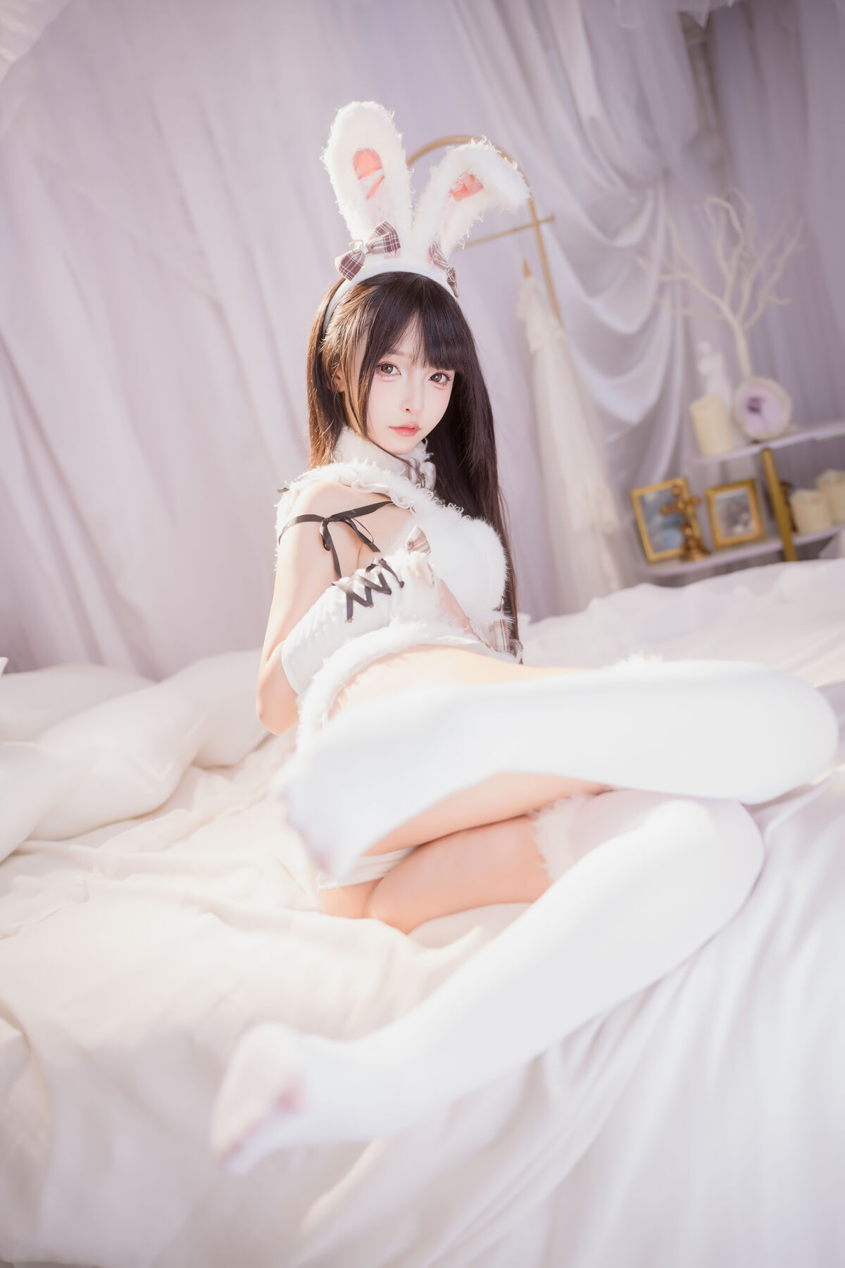 Coser@神楽坂真冬 - 毛绒白兔 69 Coser@神楽坂真冬 - 毛绒白兔