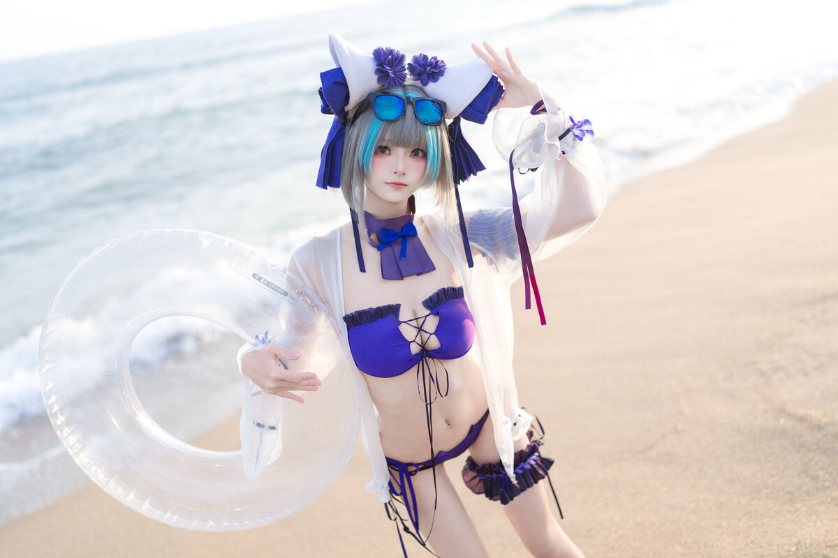 Coser@九柒喵 - 碧蓝航线 柴郡泳装 24 Coser@九柒喵 - 碧蓝航线 柴郡泳装