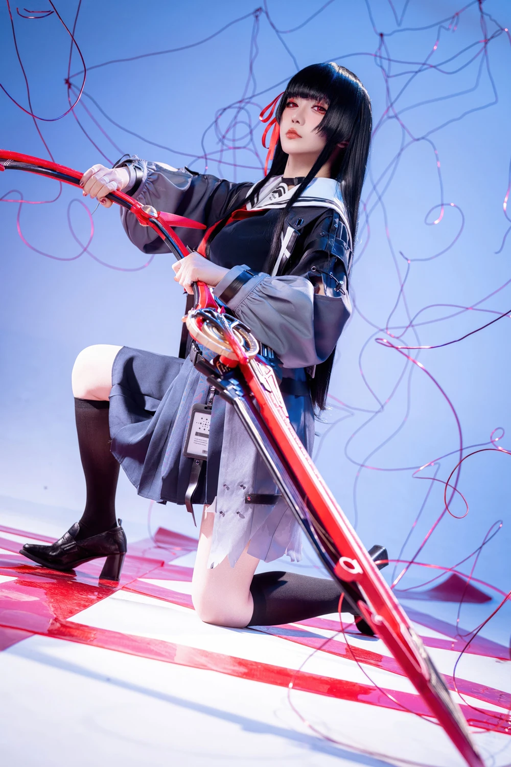 Cosplay 星之迟迟Hoshilily – 鸣潮 千咲 JK 16 Cosplay 星之迟迟Hoshilily – 鸣潮 千咲 JK