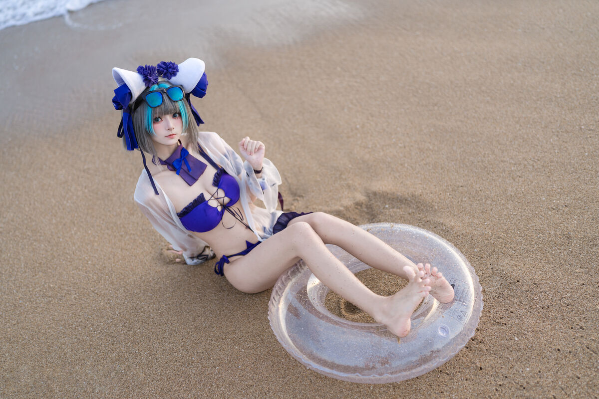 Coser@九柒喵 - 碧蓝航线 柴郡泳装 27 Coser@九柒喵 - 碧蓝航线 柴郡泳装