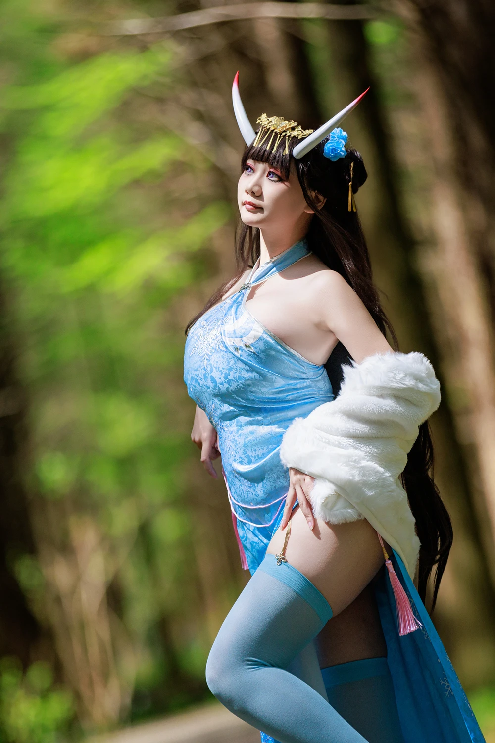 Cosplay 阿雪雪 – 能代旗袍 16 Cosplay 阿雪雪 – 能代旗袍