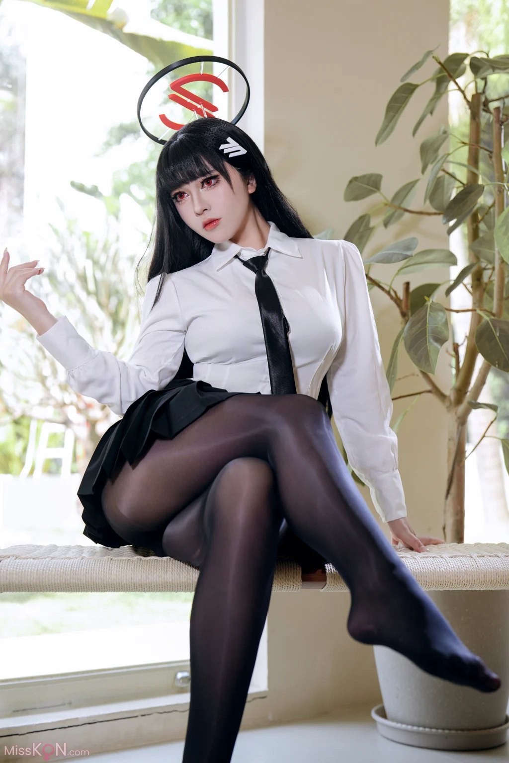 Coser@半半子: 蔚蓝档案 调月莉音 制服+竞泳 2 Coser@半半子: 蔚蓝档案 调月莉音 制服+竞泳