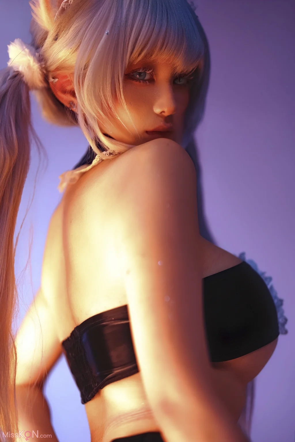 Coser@蠢沫沫 (chunmomo): 白发粉猫 7 Coser@蠢沫沫 (chunmomo): 白发粉猫