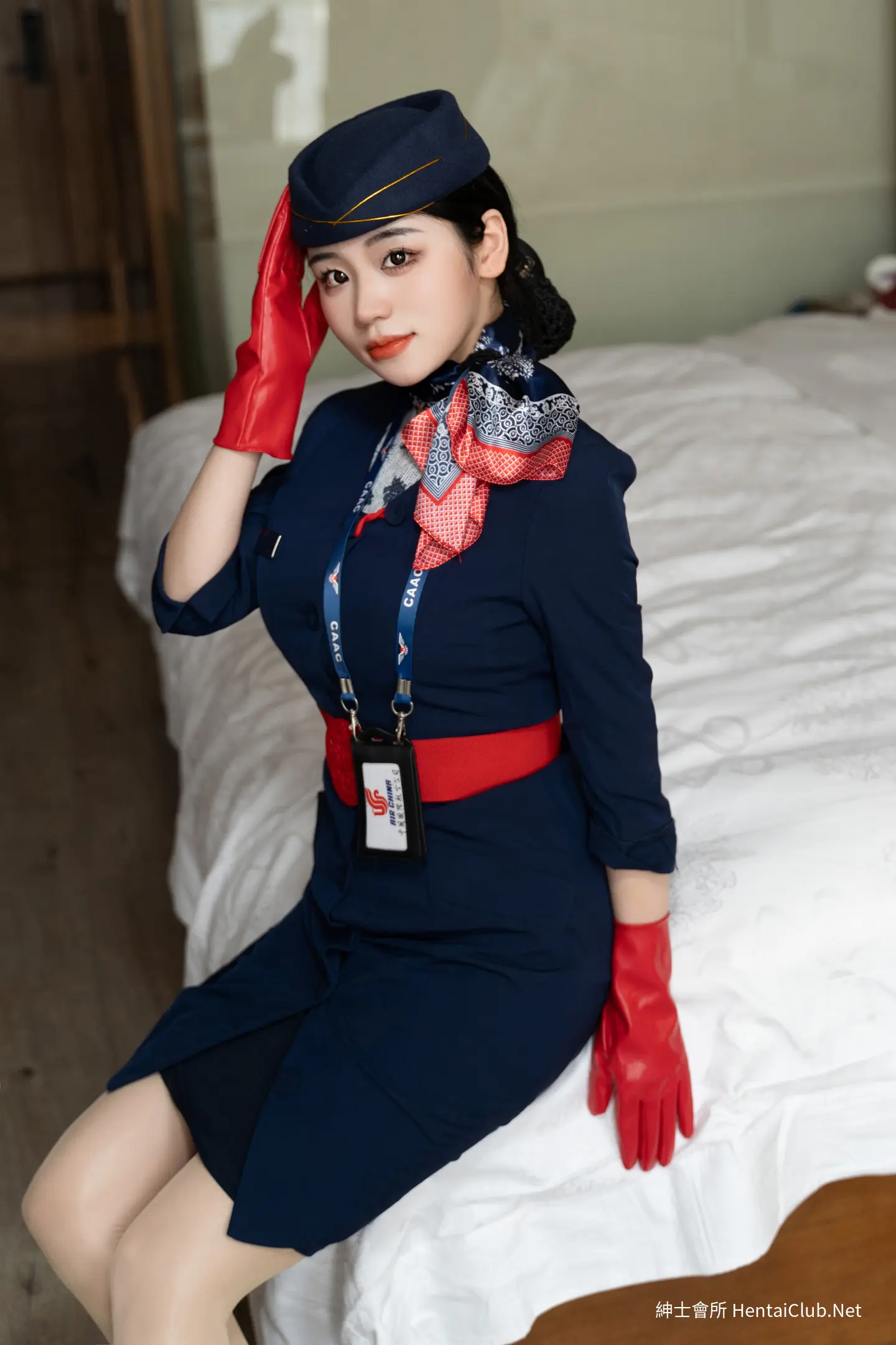 汐汐爱吃草莓 青花空姐制服 6 汐汐爱吃草莓 青花空姐制服