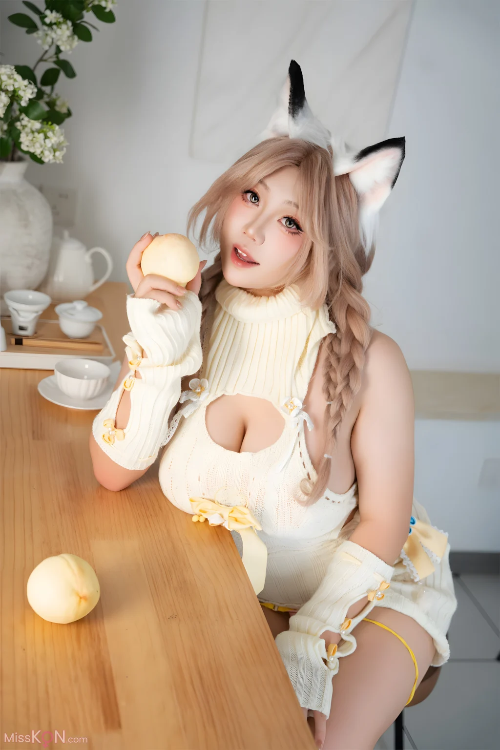 Coser@羊之甘露: 永劫无间 胡桃 毛衣围裙 3 Coser@羊之甘露: 永劫无间 胡桃 毛衣围裙