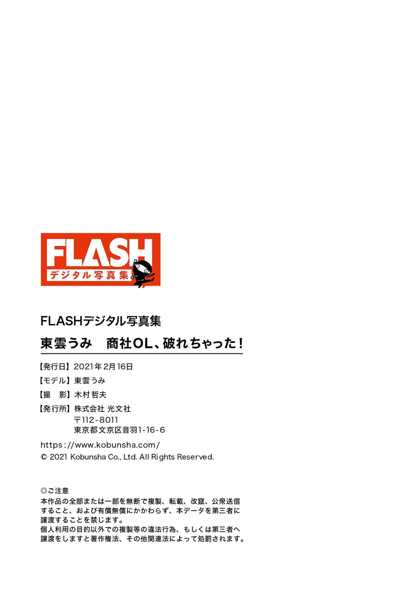 FLASHデジタル写真集 東雲うみ 商社OL、破れちゃった! 20 FLASHデジタル写真集 東雲うみ 商社OL、破れちゃった!