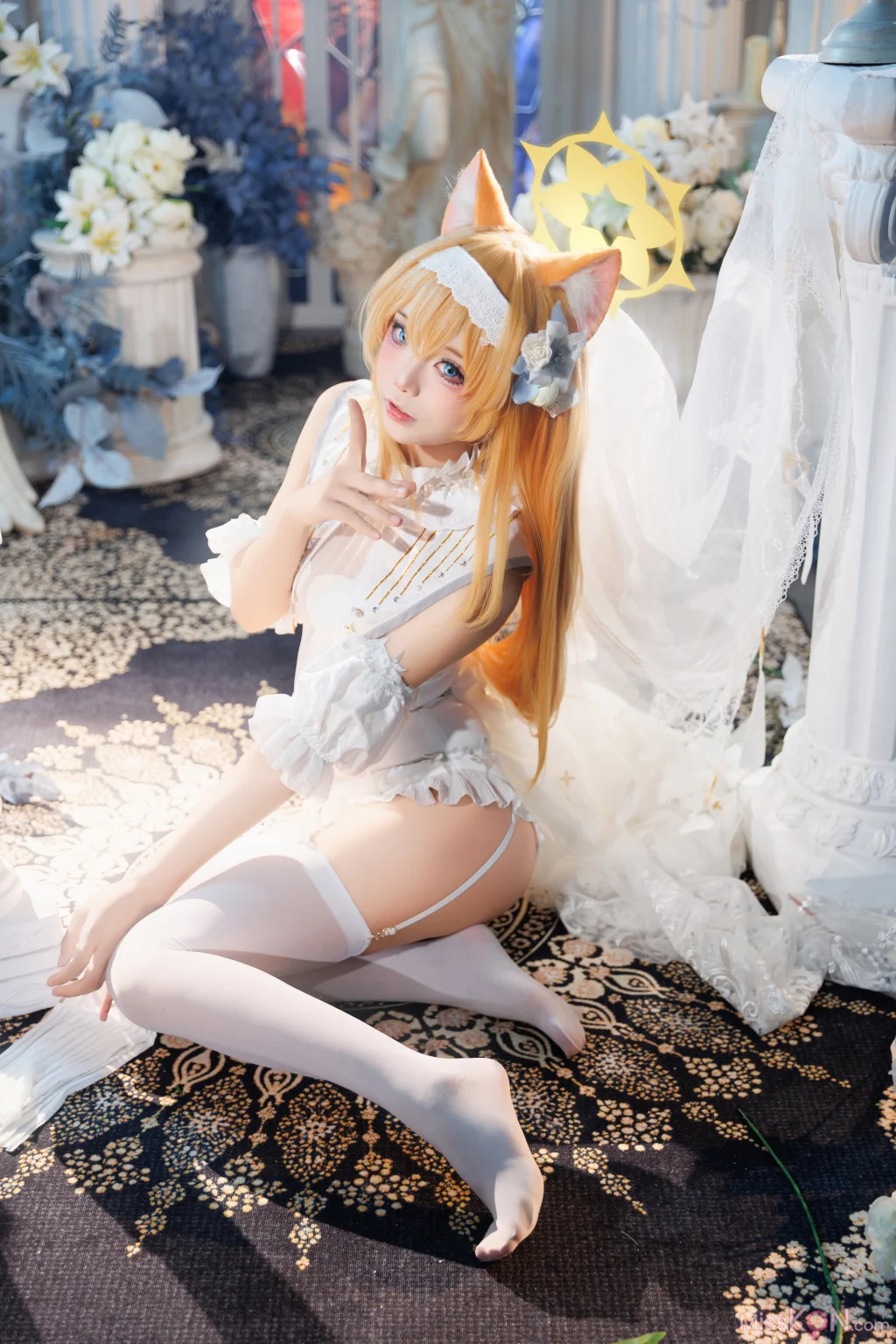 Coser@艾西aiwest: 蔚蓝档案 伊落玛丽花嫁 3 Coser@艾西aiwest: 蔚蓝档案 伊落玛丽花嫁