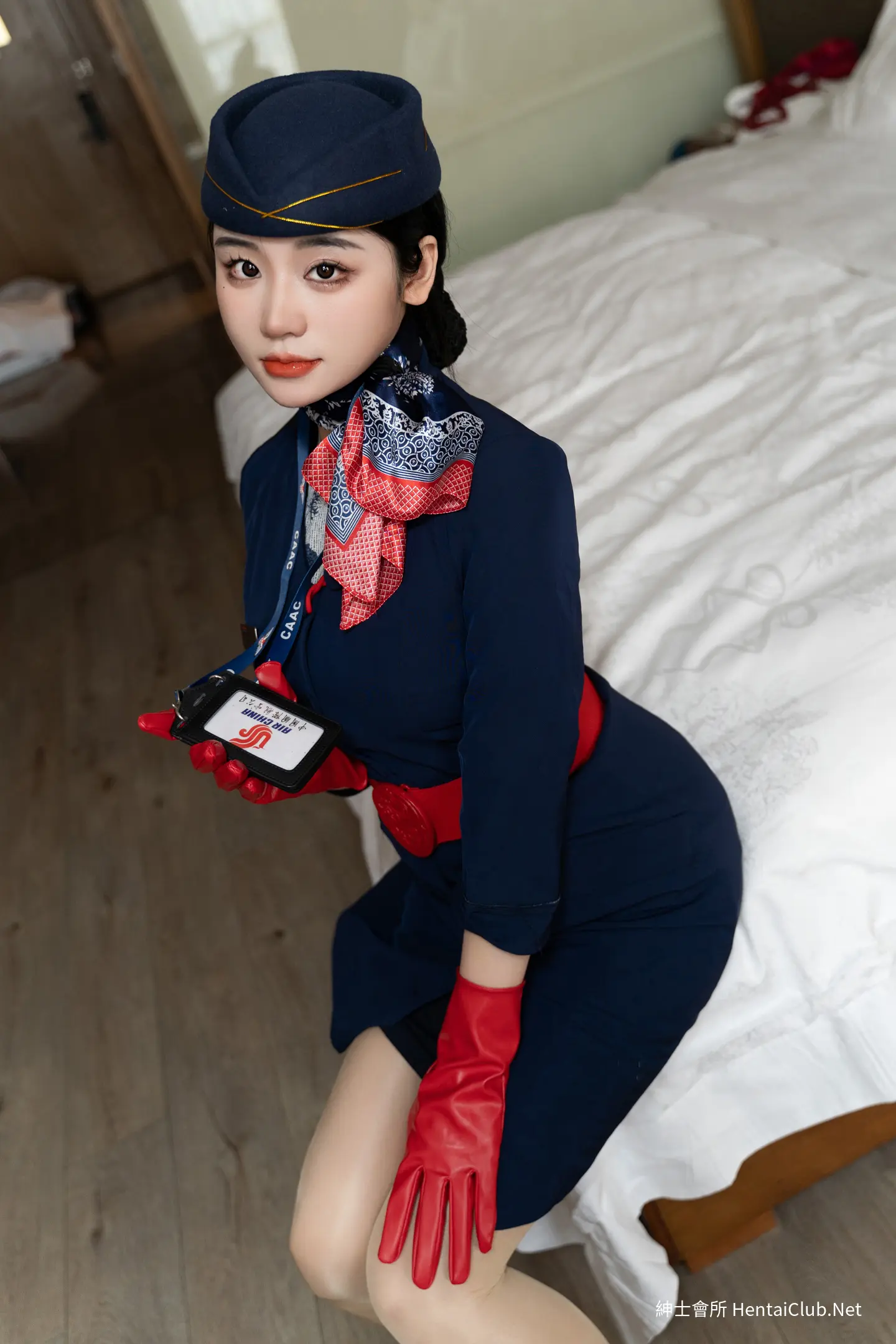 汐汐爱吃草莓 青花空姐制服 27 汐汐爱吃草莓 青花空姐制服