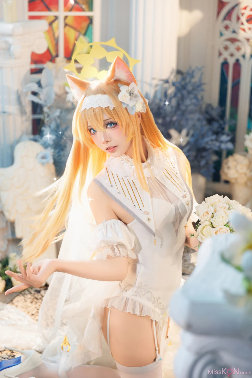 Coser@艾西aiwest: 蔚蓝档案 伊落玛丽花嫁 4 Coser@艾西aiwest: 蔚蓝档案 伊落玛丽花嫁