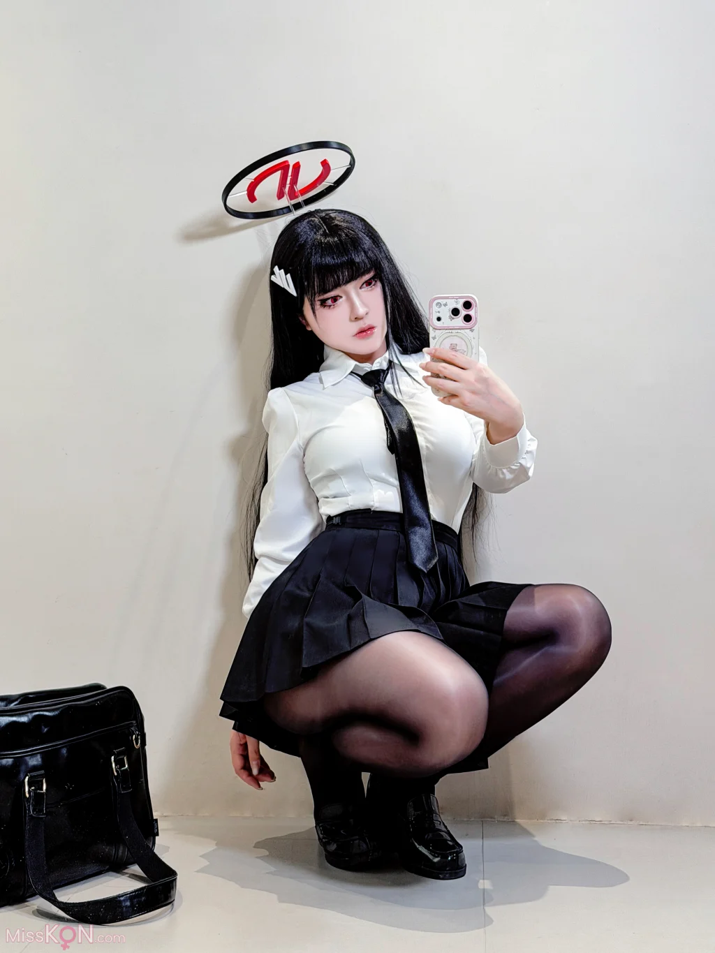 Coser@半半子: 蔚蓝档案 调月莉音 制服+竞泳 7 Coser@半半子: 蔚蓝档案 调月莉音 制服+竞泳