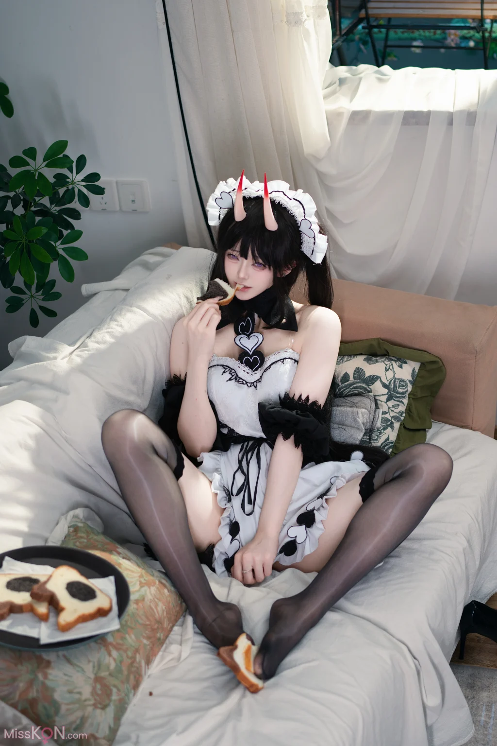Coser@前野太太: 碧蓝航线 能代 女仆 3 Coser@前野太太: 碧蓝航线 能代 女仆
