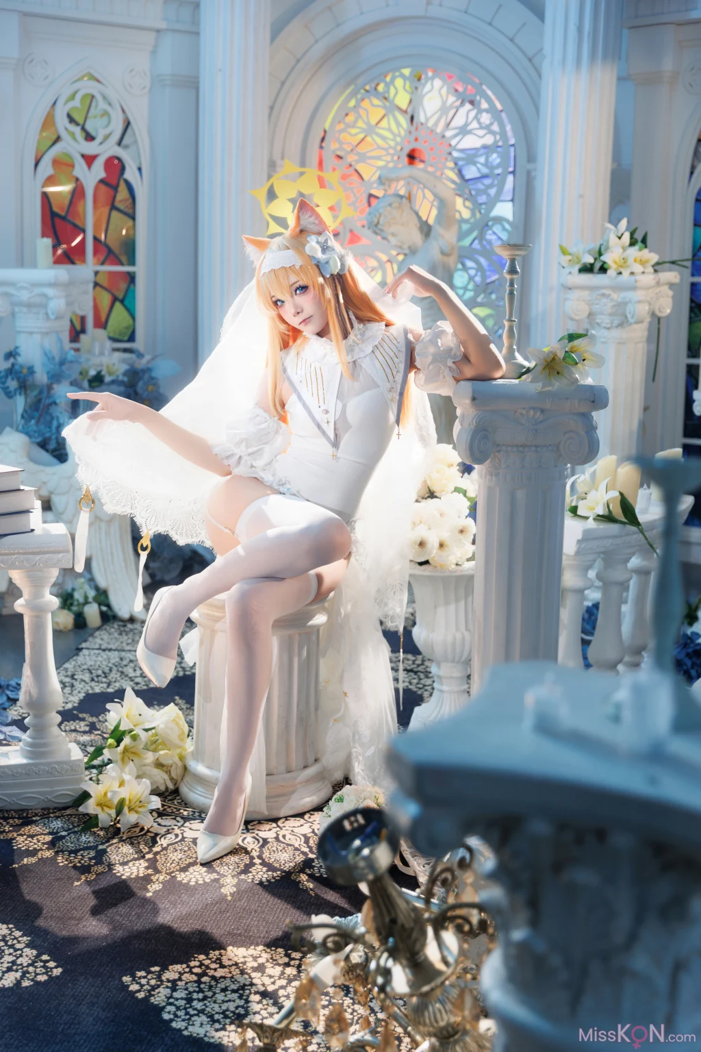 Coser@艾西aiwest: 蔚蓝档案 伊落玛丽花嫁 5 Coser@艾西aiwest: 蔚蓝档案 伊落玛丽花嫁