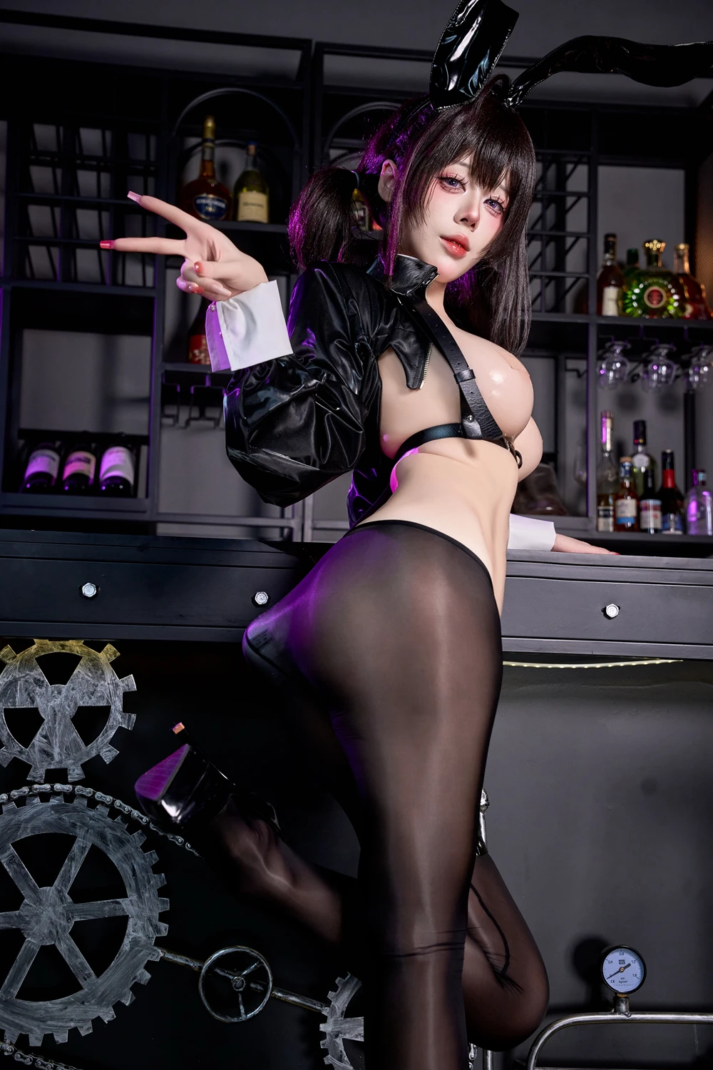 Cosplay 九言 – 棕色尘埃2 罗安·名人兔女郎 6 Cosplay 九言 – 棕色尘埃2 罗安·名人兔女郎
