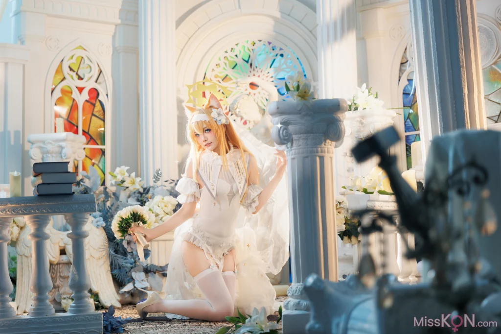 Coser@艾西aiwest: 蔚蓝档案 伊落玛丽花嫁 9 Coser@艾西aiwest: 蔚蓝档案 伊落玛丽花嫁