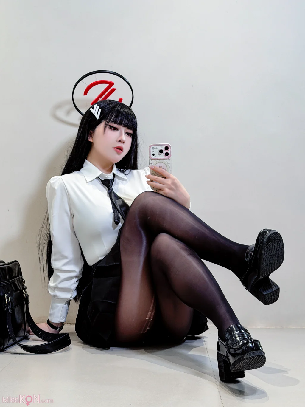 Coser@半半子: 蔚蓝档案 调月莉音 制服+竞泳 3 Coser@半半子: 蔚蓝档案 调月莉音 制服+竞泳