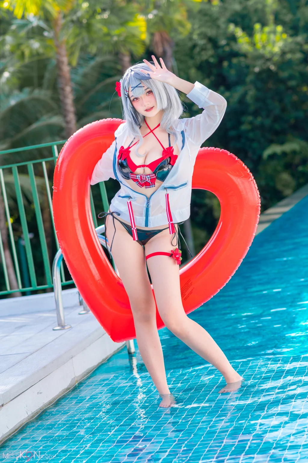 Coser@Xiaoyukiko小鱼: 沙花叉库洛艾 水着 7 Coser@Xiaoyukiko小鱼: 沙花叉库洛艾 水着
