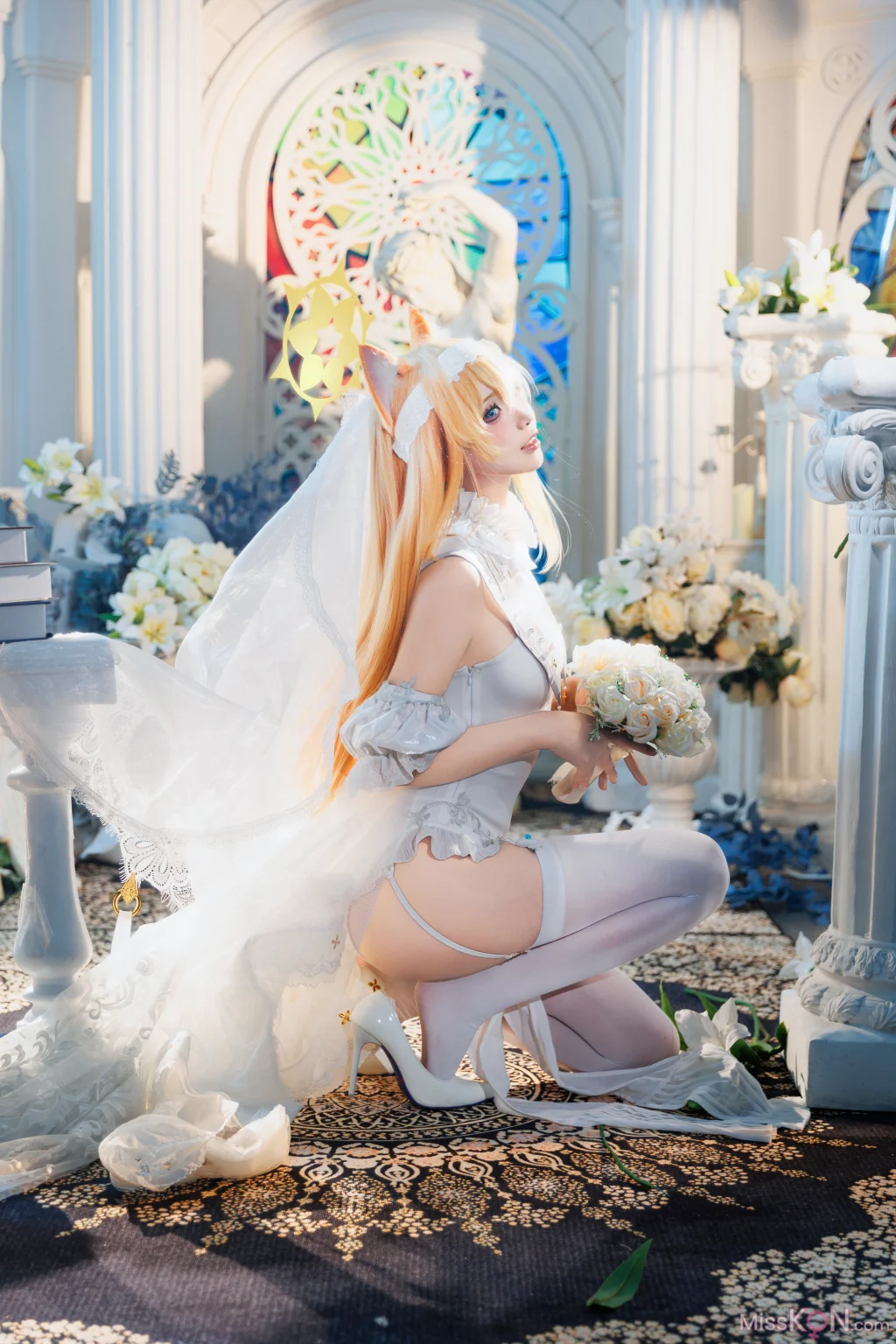 Coser@艾西aiwest: 蔚蓝档案 伊落玛丽花嫁 8 Coser@艾西aiwest: 蔚蓝档案 伊落玛丽花嫁