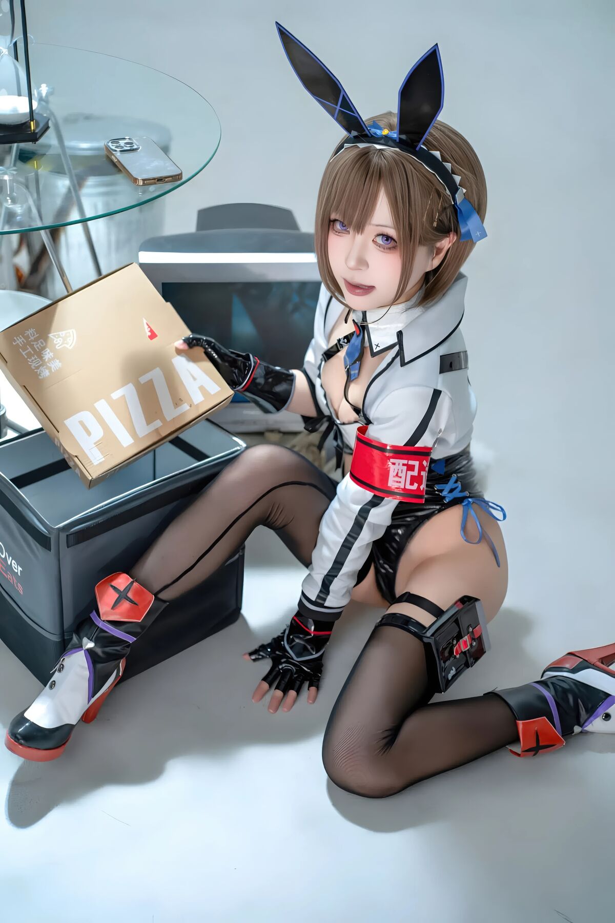 Coser@矢量鱼 - 外卖兔女郎 小葵 9 Coser@矢量鱼 - 外卖兔女郎 小葵