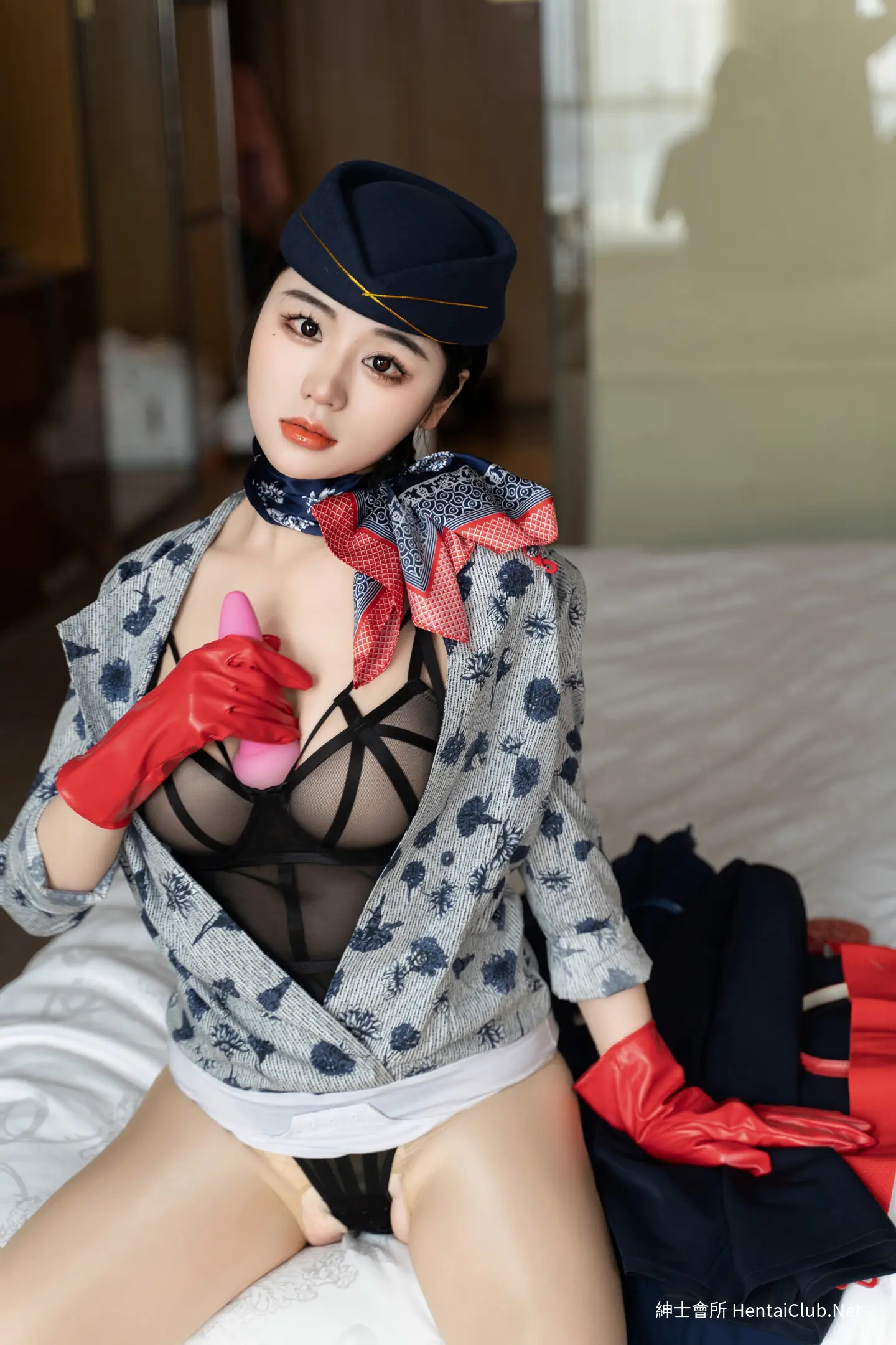 汐汐爱吃草莓 青花空姐制服 41 汐汐爱吃草莓 青花空姐制服