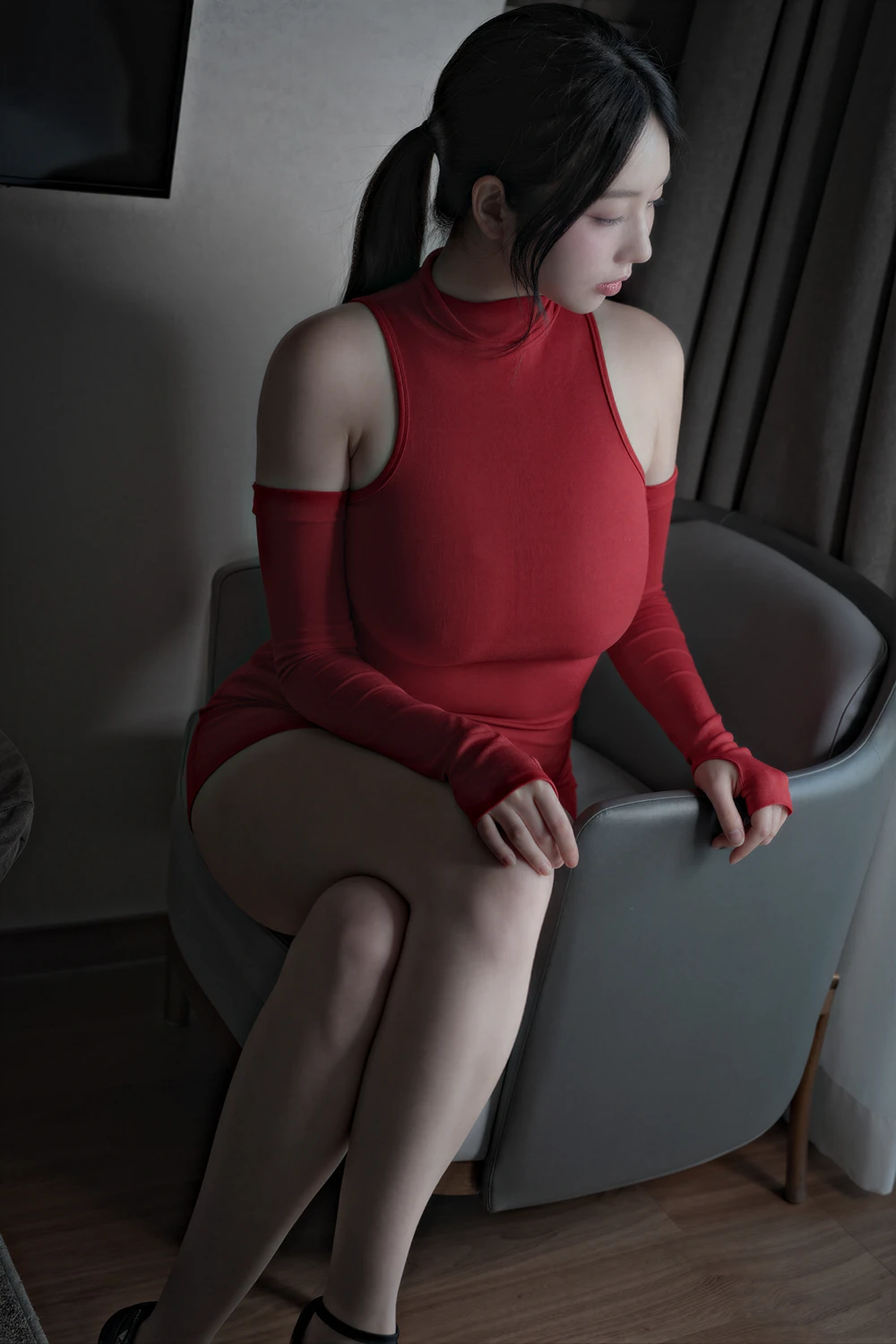 Suji 수지 – X-LEVEL Vol.82 「Meshed RED」 – Everia.club 13 Suji 수지 – X-LEVEL Vol.82 「Meshed RED」 – Everia.club