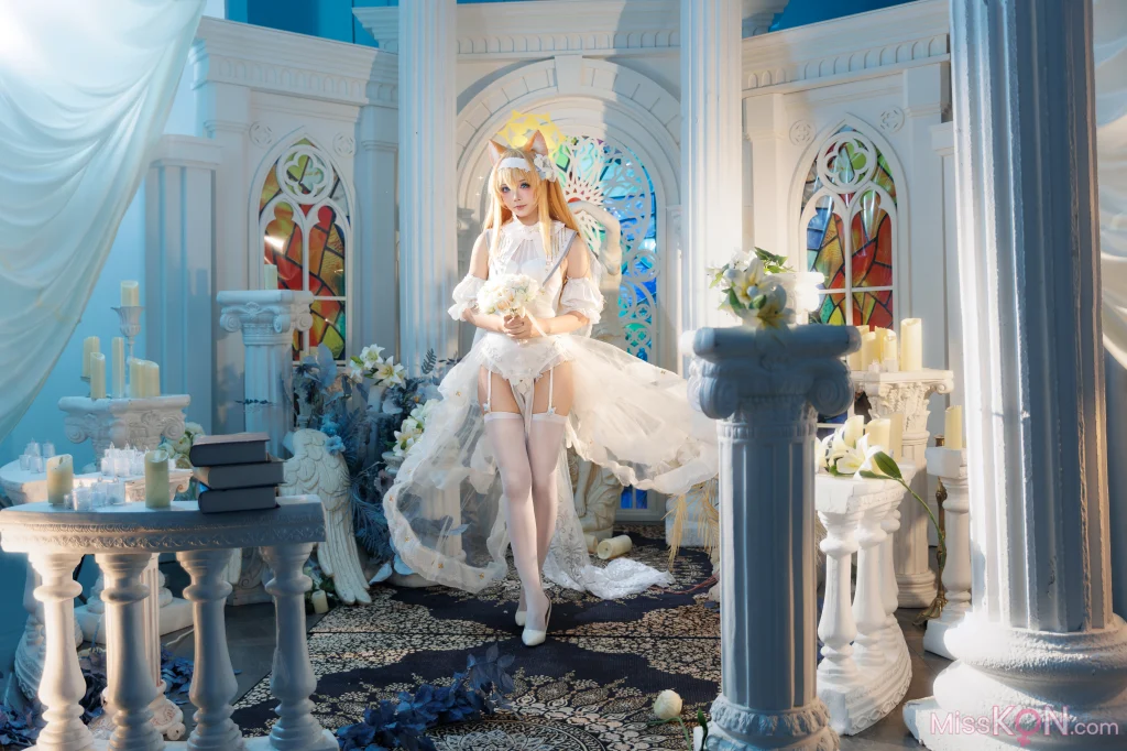 Coser@艾西aiwest: 蔚蓝档案 伊落玛丽花嫁 12 Coser@艾西aiwest: 蔚蓝档案 伊落玛丽花嫁