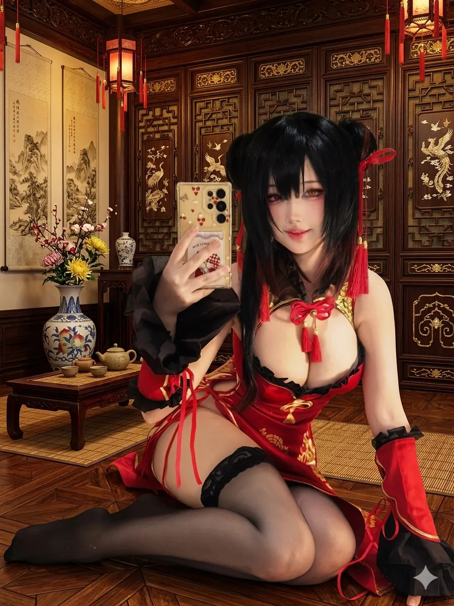 キツネ - Kurumi qipao 4 キツネ - Kurumi qipao