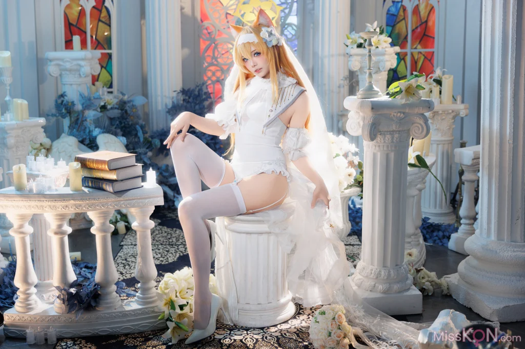 Coser@艾西aiwest: 蔚蓝档案 伊落玛丽花嫁 14 Coser@艾西aiwest: 蔚蓝档案 伊落玛丽花嫁