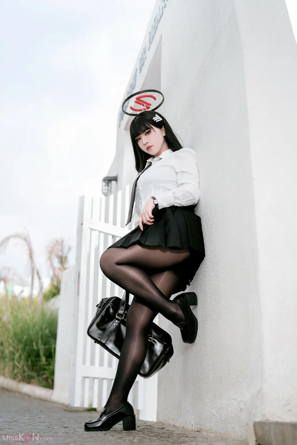 Coser@半半子: 蔚蓝档案 调月莉音 制服+竞泳 16 Coser@半半子: 蔚蓝档案 调月莉音 制服+竞泳