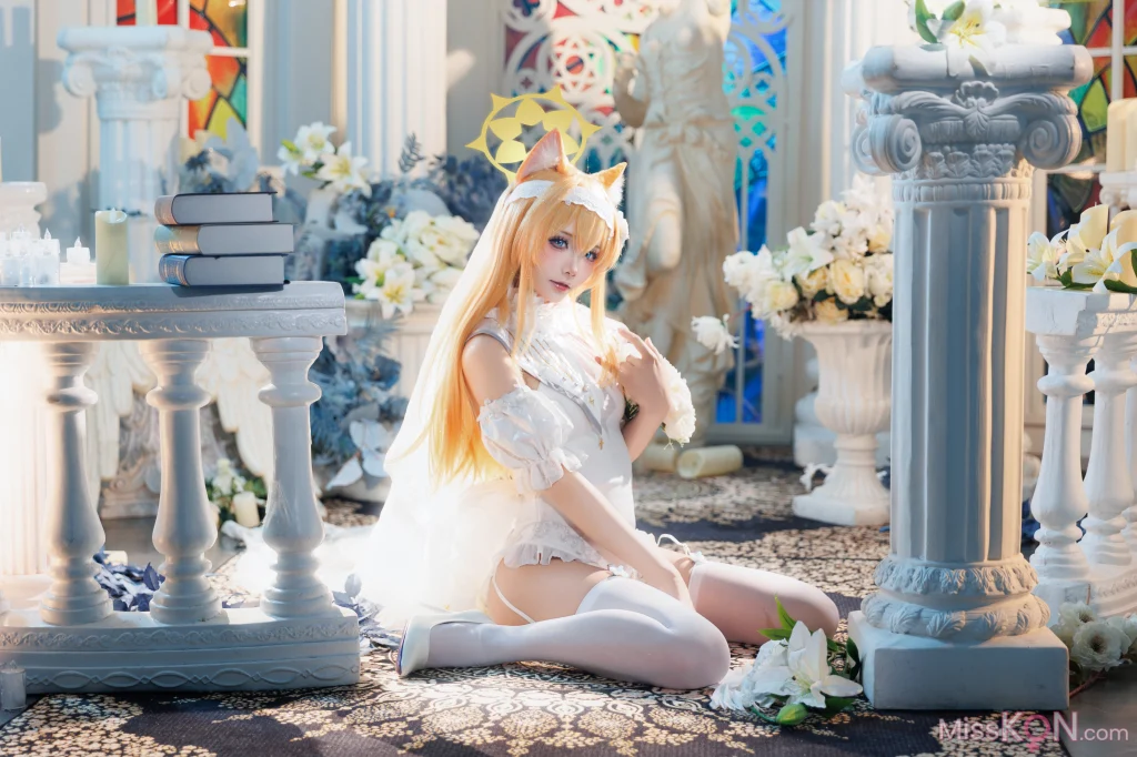 Coser@艾西aiwest: 蔚蓝档案 伊落玛丽花嫁 17 Coser@艾西aiwest: 蔚蓝档案 伊落玛丽花嫁