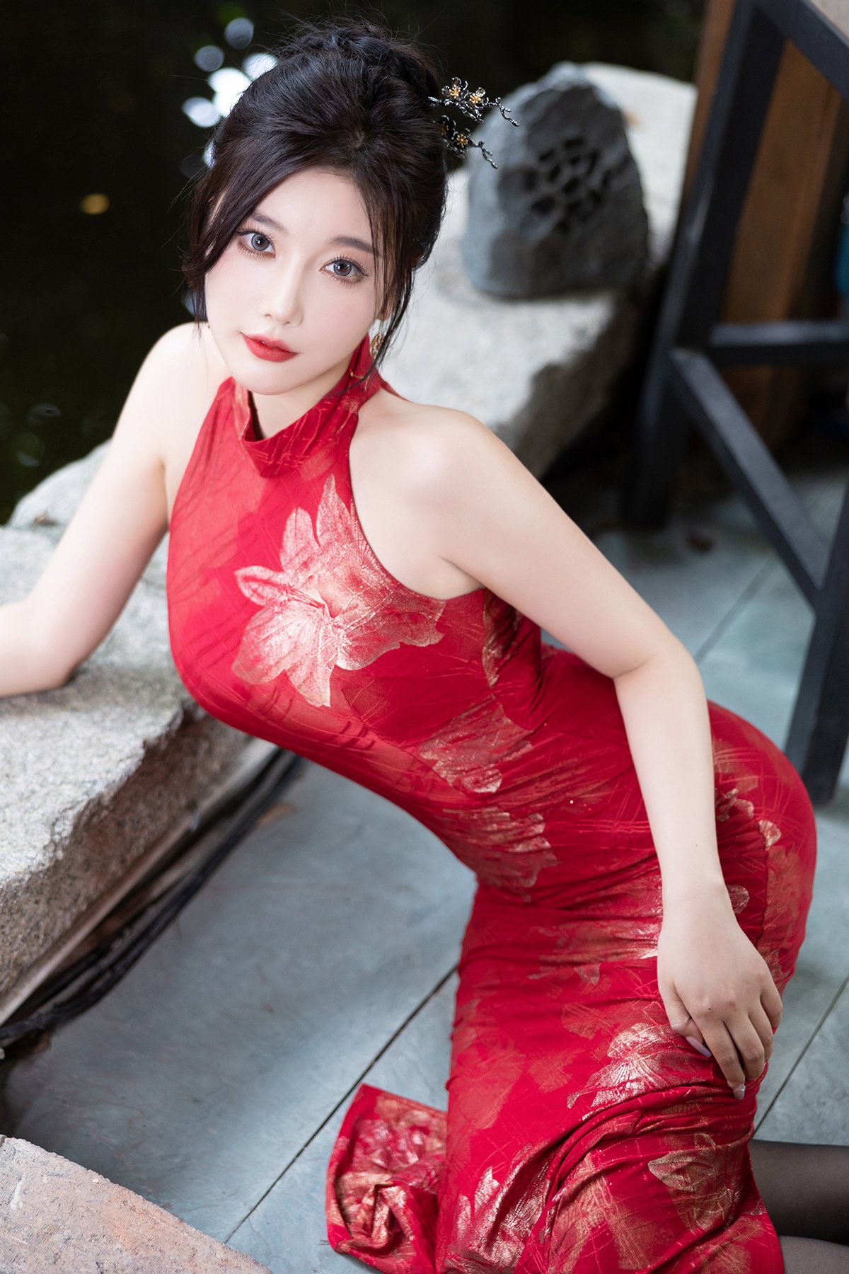 内购无水印 Yang Chen Chen 杨晨晨Yome - 秀人网模特 红色旗袍 Part01 46 内购无水印 Yang Chen Chen 杨晨晨Yome - 秀人网模特 红色旗袍 Part01