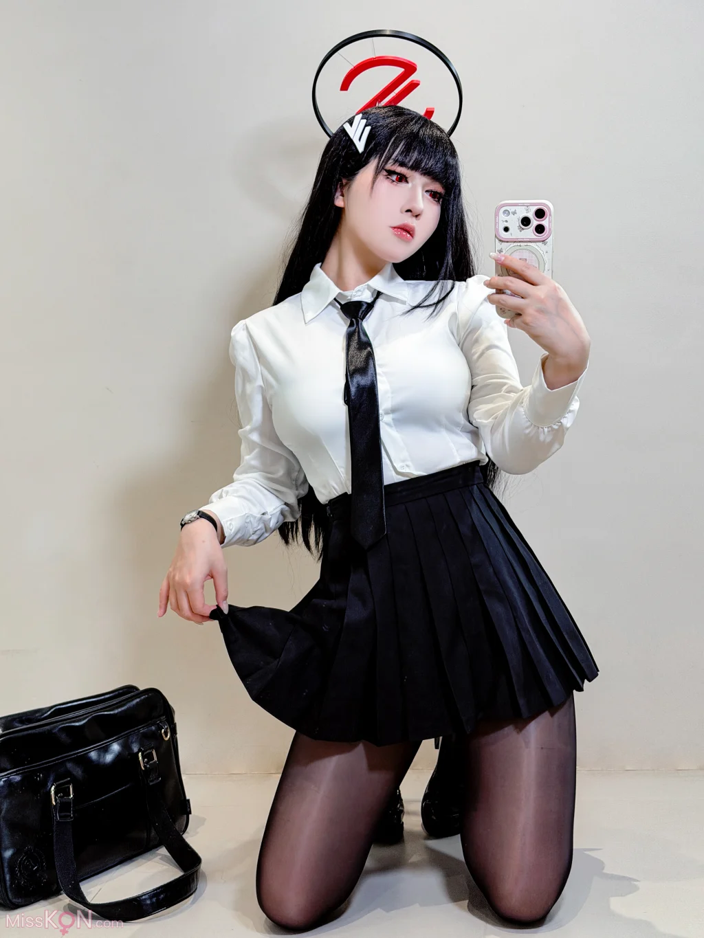 Coser@半半子: 蔚蓝档案 调月莉音 制服+竞泳 18 Coser@半半子: 蔚蓝档案 调月莉音 制服+竞泳