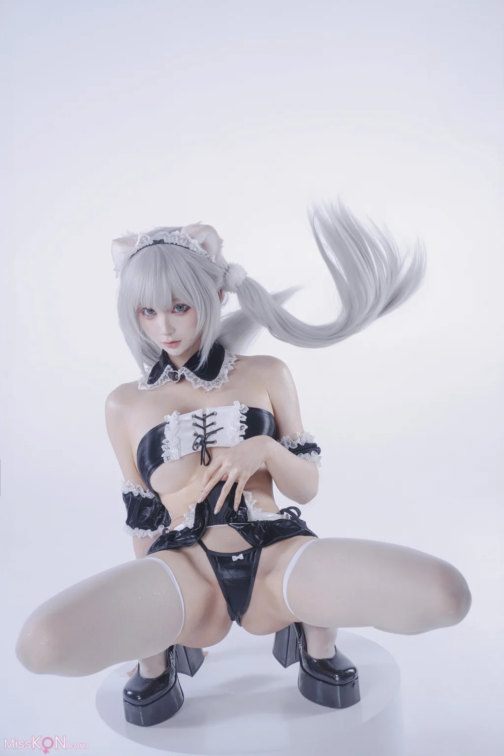 Coser@蠢沫沫 (chunmomo): 白发粉猫 23 Coser@蠢沫沫 (chunmomo): 白发粉猫