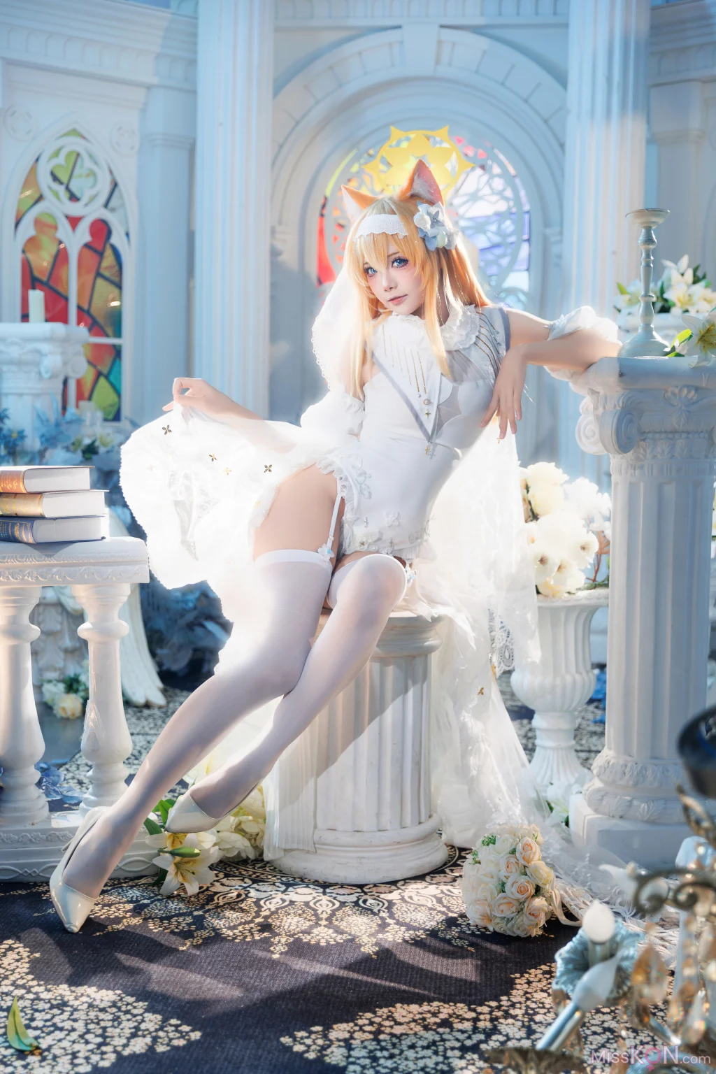 Coser@艾西aiwest: 蔚蓝档案 伊落玛丽花嫁 21 Coser@艾西aiwest: 蔚蓝档案 伊落玛丽花嫁