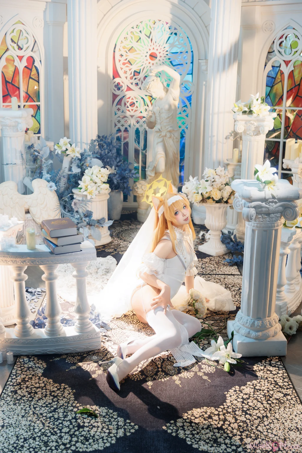 Coser@艾西aiwest: 蔚蓝档案 伊落玛丽花嫁 22 Coser@艾西aiwest: 蔚蓝档案 伊落玛丽花嫁