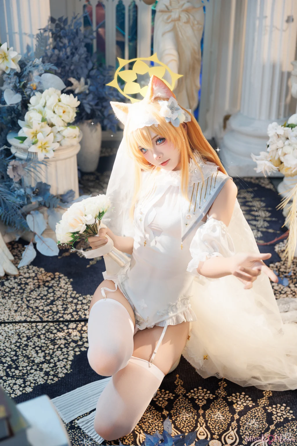 Coser@艾西aiwest: 蔚蓝档案 伊落玛丽花嫁 23 Coser@艾西aiwest: 蔚蓝档案 伊落玛丽花嫁