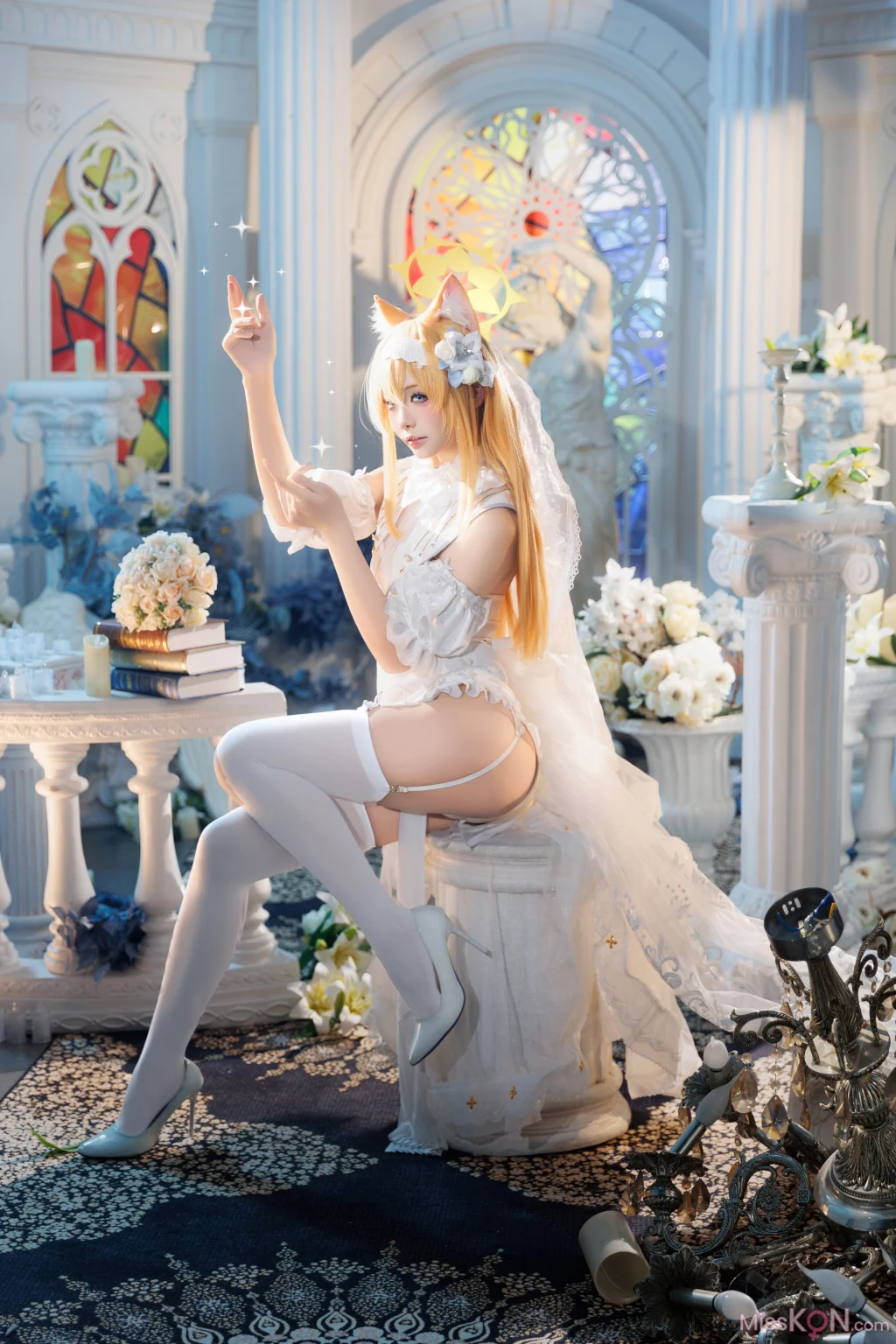 Coser@艾西aiwest: 蔚蓝档案 伊落玛丽花嫁 24 Coser@艾西aiwest: 蔚蓝档案 伊落玛丽花嫁