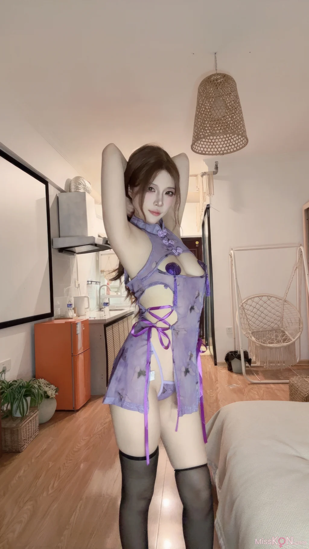 Coser@二佐Nisa: 私房紫旗袍 23 Coser@二佐Nisa: 私房紫旗袍